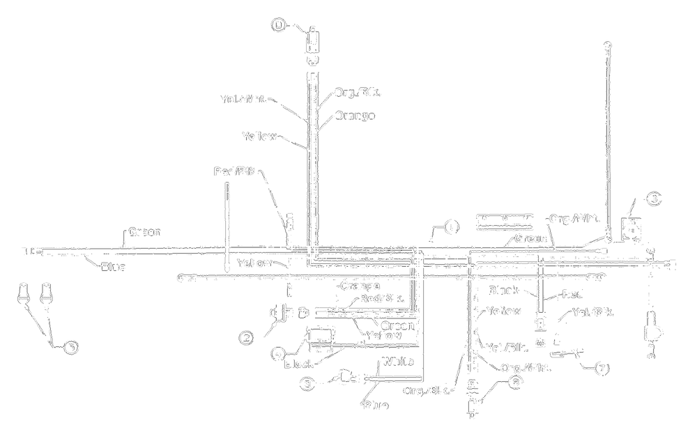 Electrical (Tecumseh) Diagram and Parts List for 2001 Yard Machines Lawn Tractor